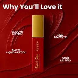 seven seas Born To Shine Super Gloss Vinyl Liquid Lipstick High Pigmentation Stay Upto 16HR image 3