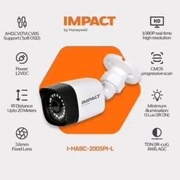 Impact by Honeywell 2MP 4 Bullet + 4 Dome CCTV +8 Channel DVR +1TB HDD+90 mtrs cable Cctv Camera Set Security Camera image 3