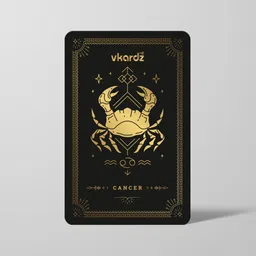 vkardz Zodiac Series - Cancer NFC Card & Smart Contactless Digital Business Card image 3