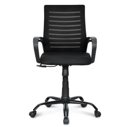 nilkamal Giza Breathable Mesh Ergonomic Chair in Black Colour image 5