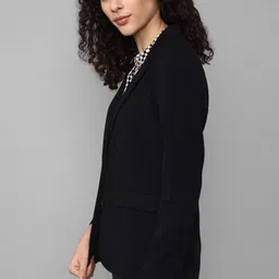 allen solly Women Solid Single Breasted Formal Blazer image 4