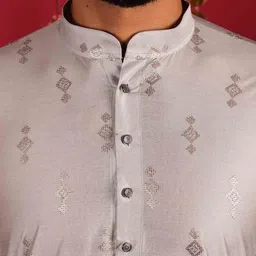 Lightpole Ethnic Motifs Embroidered Thread Work Straight Kurta image 4