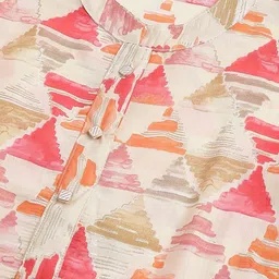 Sangria Geometric Printed Straight Kurta image 2