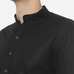 Modi Kurta Men Black Regular Fit Straight Kurta image 3