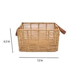 the 7th dekor Weave Natural Brown Jute Magazine Organizer image 5