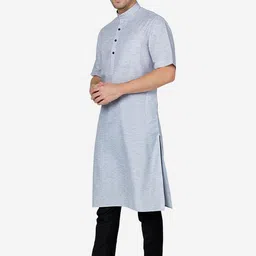 Modi Kurta Mandarin Collar Regular Fit Kurtas image 3