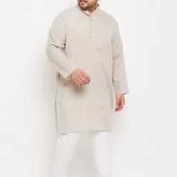 bigbanana Plus Size Mandarin Collar Long Sleeve Kurta image 2