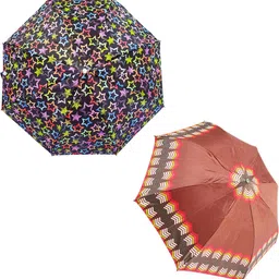 roseikon rids Unisex 2 Fold Umbrella Duo Rain Sun Wind Resistant DesignA_133 Umbrella-picture-17