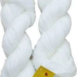 rcb White 300 gm Woolen Crochet Yarn Thread. Best Used with Knitting Needles, Crochet Needles. Wool Yarn for Knitting. Best Woolen Thread.-picture-19