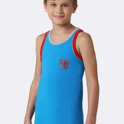 Van Heusen Boys Scoop Neck Quick Dry Contrast Trim Vests IKBBVT1ASB62001 image 3