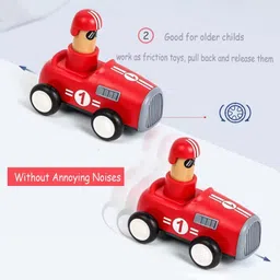 bitty toys Push Pull Back and Go Car Play Set For Kids |Push and Go Friction image 3