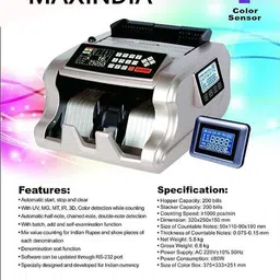 Tech vista solutions Tech vista-NC-multi Note Counting Machine (Counting Speed - 1000 notes/min) Note Counting Machine image 4