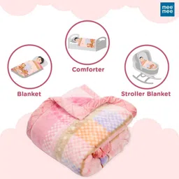 meemee Printed Single Crib Baby Blanket for Mild Winter image 3