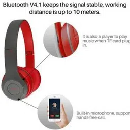 sojuba HD Sound and Bass Multifunction Wireless Earphones B47 Gaming Sports Headphone Bluetooth & Wired Headset image 3