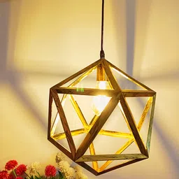 krefihr Black Metal Gold Antique Hexagon Football Hanging Ceiling Lamp Ceiling Light Ceiling Lamp-picture-24