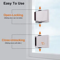 mooka Sliding Door Lock Baby Pet Safety Windows Cabinets Easy Installation Strong Hold Combination Lock image 2