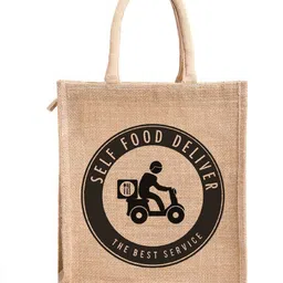 Eco-Friendly Jute Reusable hand Bag Lunch Bag-image-66