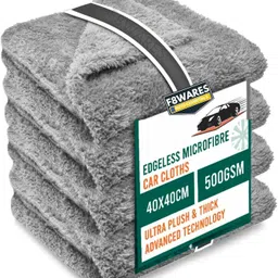 f8wares Microfiber Cloth for Car-Absorbent Car Cleaning Cloth Edgeless 550 GSM 40X40 cm Wet and Dry Microfiber Cleaning Cloth-picture-28