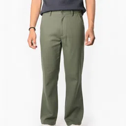 nextfly Men Relaxed Green Polyester Trousers-picture-25