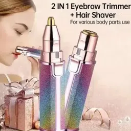 The P A34 2 in 1 Painless Eyebrow Rechargable Trimmer & Facial Hair Removel for Women Cordless Epilator-picture-37