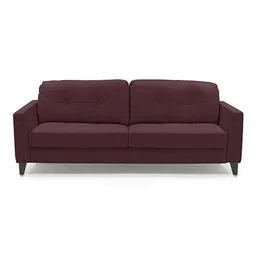 urban ladder create Franco 2 Seater Leather Sofa in Wine Colour image 2