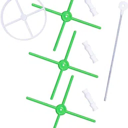 eramasher stoneware Plastic Rotating Bangle Holder Organizer 3 Steps with 4 Leaves Bangle Stand Jewellery Organizer image 4