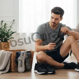 naosucura Men Graphic Print Mid-Calf/Crew image 5