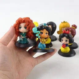 rvm toys Set of 9 Cute Princess Action Figure Set Cake Topper Decoration Fairy Princess image 3