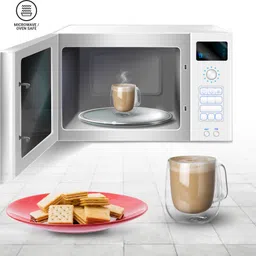 treo High Borosilicate Glass Tea & Coffee Set of 1, 270 ml Microwave Safe Glass Coffee Mug image 4