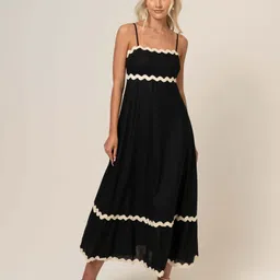 seek by sheetal Women Fit and Flare Black Maxi/Full Length Dress-picture-26