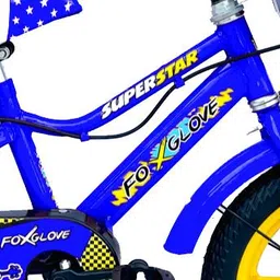 foxglove SUPERSTAR 14 INCH BLUE PVC MAGWHEEL KIDS CYCLE FOR AGE 2 TO 5 YEARS FULL FITTED 14 T (inch) Road Cycle image 2