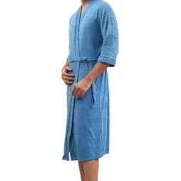 feelblue Firozi Large Bath Robe image 1