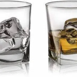 okechuku (Pack of 4) 1010_sq. whiskey glass 4_okechuku pack of 4 Glass Set Water/Juice Glass image 3