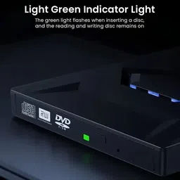 RyzCare External For CD DVD +/-RW Drive With SD Card Reader And USB 3.0+2.0+Type-C Input External DVD Writer image 2