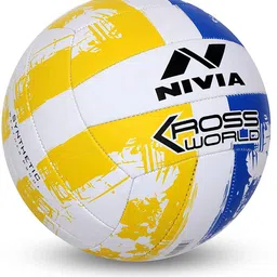 nivia COMBO VB-2250 KrossWorld Size 4 VOLLEYBALL + BP-213 Ball Pump.. Volleyball - Size: 4 image 2