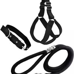 petjoy Combo Dog Harness, Collar and Rope Set | Adjustable, Waterproof Dog Collar & Leash image 1