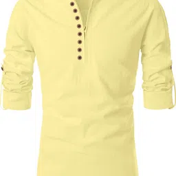nofilter Men Solid Pure Cotton Straight Kurta-picture-12