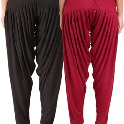 queenscode Viscose Rayon Solid Patiala image 2