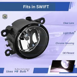 finessemotors Halogen Fog Lamp Unit for Maruti Suzuki Swift image 2