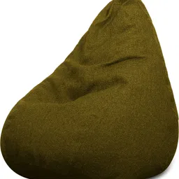 txor XXL ORGANIX Collection, Organic Jute Fabric Moss Green Color, Classic Teardrop Bean Bag With Bean Filling-picture-32