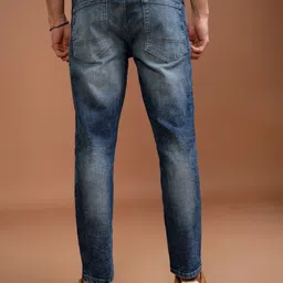 highlander Men Tapered Fit Mid Rise Blue Jeans image 3