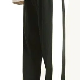 combraided Men Self Design Green, White Track Pants image 3