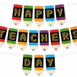 rozi decoration Happy Teachers Day Banner for School Party, Decoration Items for Teachers Day Banner-picture-14