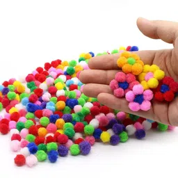 kraftella 1000 Pcs 1 cm Pom Poms Felt Balls in Bright & Bold Colors image 2