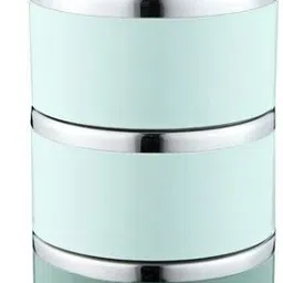 merish Warm and Fresh Insulated Lunch Box/Tiffin Box 3 Containers Lunch Box image 1