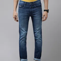 U S Polo Assn Denim Co Men Blue Skinny Fit Light Fade Stretchable Jeans-image-4