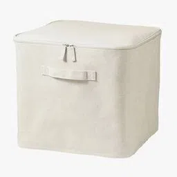 muji Polyester Linen Lidded Soft Box-Large-picture-37