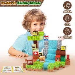 elecart Magnetic Blocks – 100 PCS STEM Building Cubes for Kids image 2