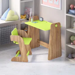 alex daisy Texas Kids Adjustable Study Table and Chair Set In Green Colour-picture-22