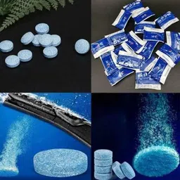 qpk 10PCS/1Set Car Wiper Detergent Effervescent Tab For Washer Windshield Cleaner Liquid Vehicle Glass Cleaner image 2